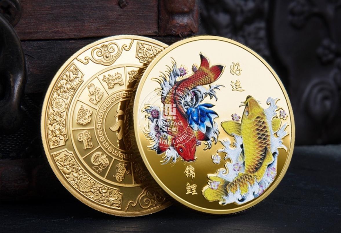 Dong xu ky niem kim loai Vinatag